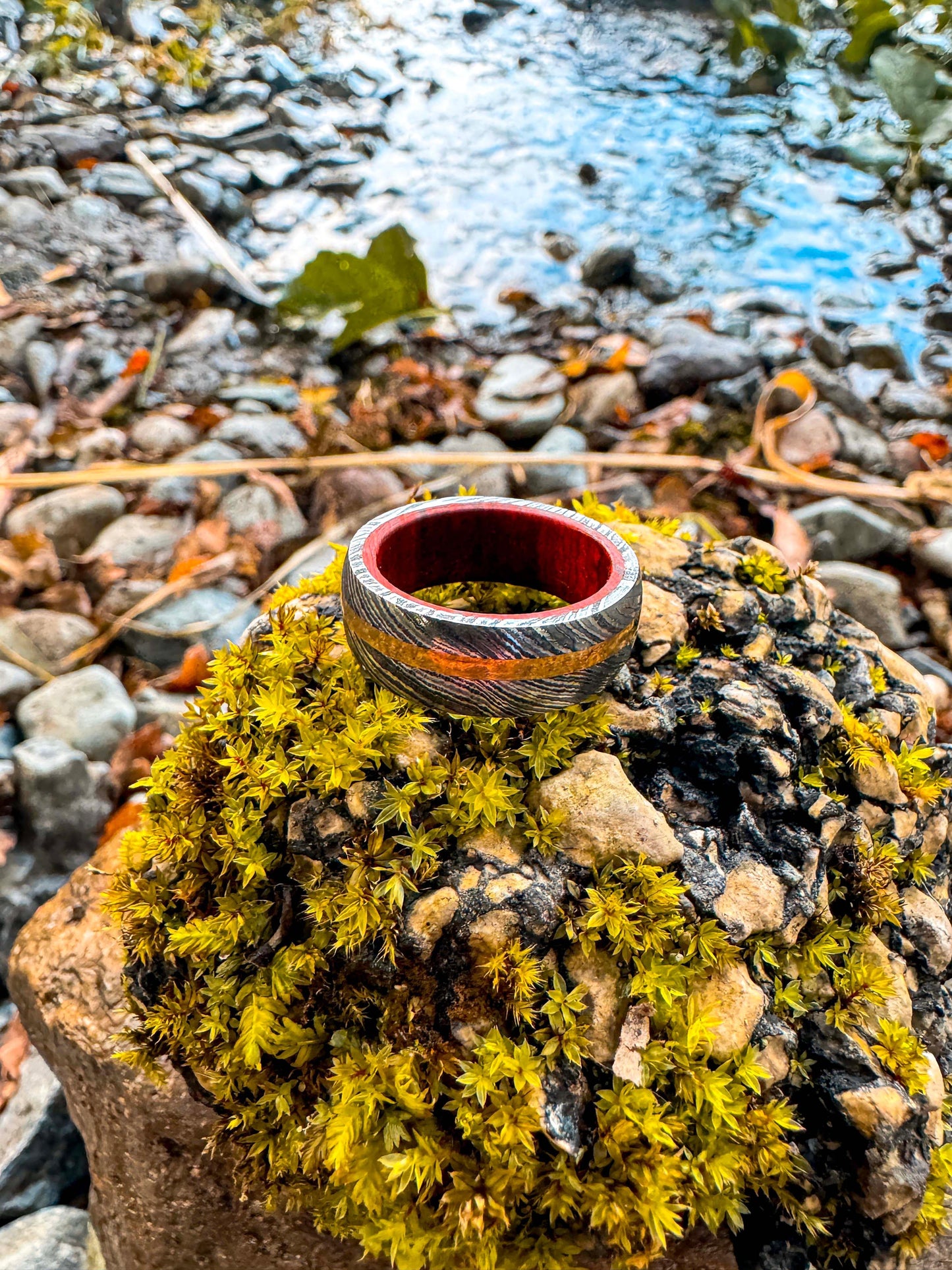 Damascus Steel Ring - Valrea