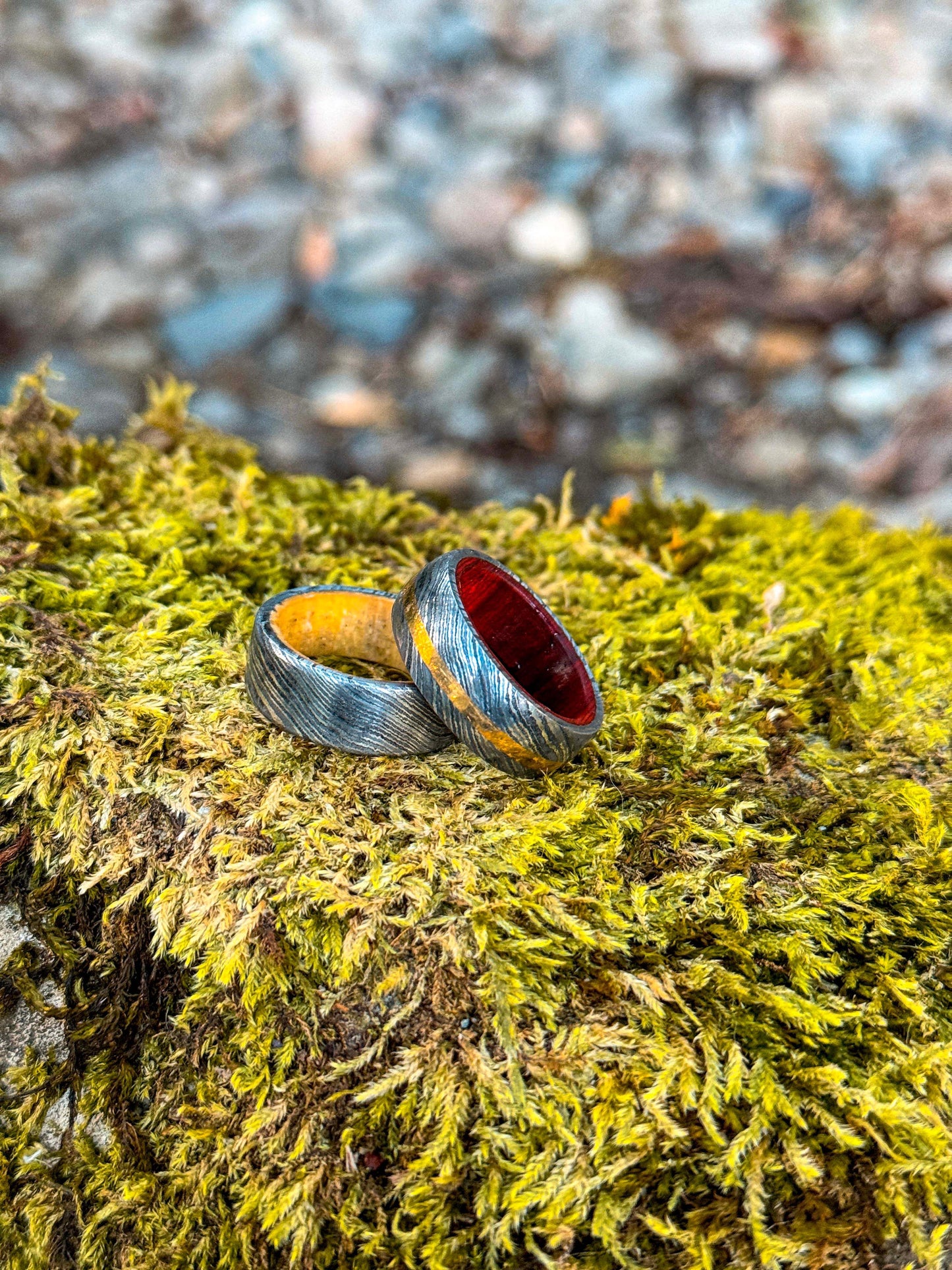 Damascus Steel Ring - Valrea