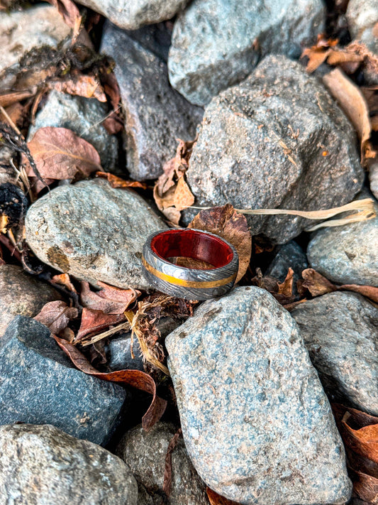 Damascus Steel Ring - Valrea